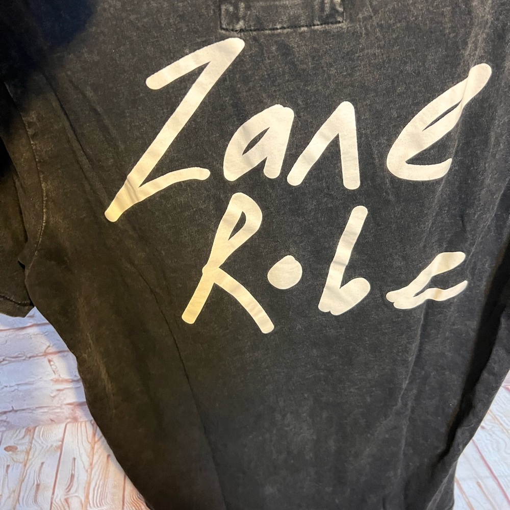 Zanerobe Charcoal t-shirt Tee with White Logo - Picture 3 of 7